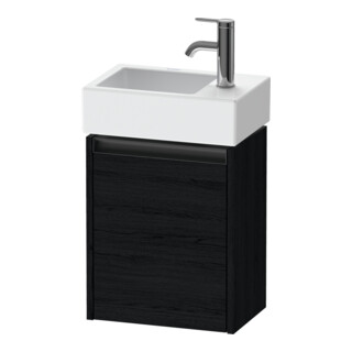 Duravit Meuble sous lavabo Ketho.2 36,4x23,8 cm, à gauche, blanc œuf, 1 porte, suspendu