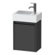 Duravit Meuble sous-lavabo Ketho.2 36,4x23,8 cm, angle gauche, gris mat, 1 porte, suspendu-1