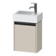 Duravit Meuble sous-lavabo Ketho.2 36,4x23,8cm, à gauche, Taupe mat, 1 porte, suspendu-1
