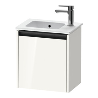 Duravit Meuble sous-lavabo Ketho.2 41x29,2x44cm, 1 porte, bois, gauche, blanc brillant