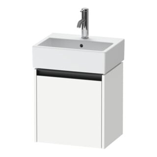 Duravit Meuble sous lavabo Ketho.2 43,4x33,8x44 cm, 1 porte, bois, à gauche, blanc mat