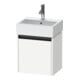 Duravit Meuble sous lavabo Ketho.2 43,4x33,8x44 cm, 1 porte, bois, à gauche, blanc mat-1