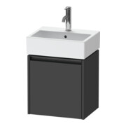 Duravit Meuble sous lavabo Ketho.2 43,4x33,8x44cm, 1 porte, wd, à gauche, gris mat