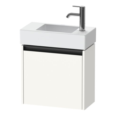 Duravit Meuble sous-lavabo Ketho.2 48,4x23,8 cm, à droite, blanc mat, 1 porte, suspendu