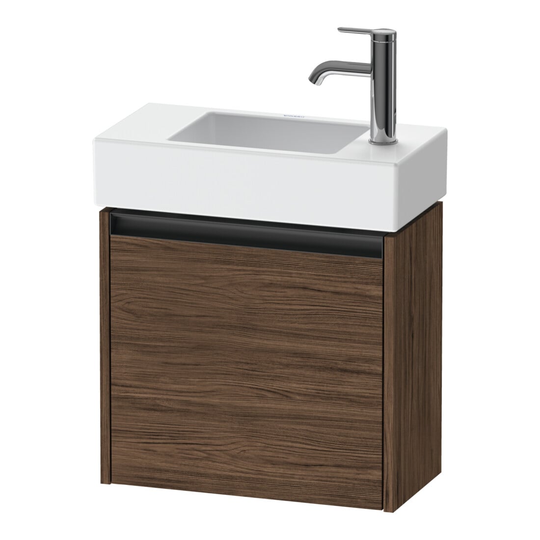 Duravit Meuble sous lavabo Ketho.2 48,4x23,8 cm, à droite, chêne foncé, 1 porte, suspendu
