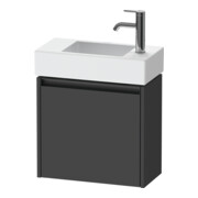 Duravit Meuble sous-lavabo Ketho.2 48,4x23,8 cm, à droite, gris mat, 1 porte, suspendu
