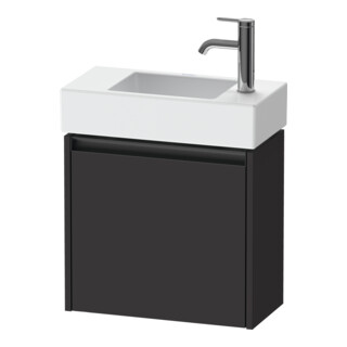 Duravit Meuble sous lavabo Ketho.2 48,4x23,8 cm, à gauche, gris, 1 porte, suspendu