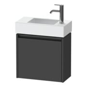 Duravit Meuble sous lavabo Ketho.2 48,4x23,8 cm, à gauche, gris mat, 1 porte, suspendu
