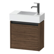 Duravit Meuble sous-lavabo Ketho.2 48,4x23,8 cm, coin gauche, chêne foncé, 1 porte, suspendu