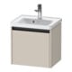 Duravit Meuble sous lavabo Ketho.2 48,4x37,5x44 cm, 1 tiroir, suspendu, taupe mat-1