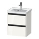 Duravit Meuble sous-lavabo Ketho.2 48,4x37,5x54,9 cm, 2 tiroirs, suspendu, blanc brillant-1