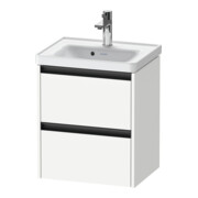 Duravit Meuble sous-lavabo Ketho.2 48,4x37,5x54,9 cm, 2 tiroirs, suspendu, blanc mat