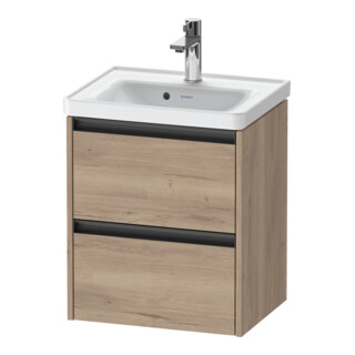 Duravit Meuble sous lavabo Ketho.2 48,4x37,5x54,9 cm, 2 tiroirs, suspendu, marbre œuf