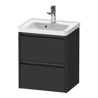 Duravit Meuble sous-lavabo Ketho.2 48,4x37,5x54,9 cm, 2 tiroirs, wd, graphite mat
