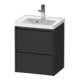 Duravit Meuble sous-lavabo Ketho.2 48,4x37,5x54,9 cm, 2 tiroirs, wd, graphite mat-1