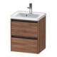 Duravit Meuble sous-lavabo Ketho.2 48,4x37,5x54,9cm, 2 tiroirs, noyer naturel-1