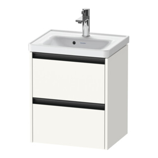 Duravit Meuble sous-lavabo Ketho.2 48,4x37,5x54,9cm, 2 tiroirs, suspendu, blanc mat