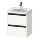 Duravit Meuble sous-lavabo Ketho.2 48,4x37,5x54,9cm, 2 tiroirs, suspendu, blanc mat-1