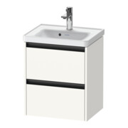 Duravit Meuble sous-lavabo Ketho.2 48,4x37,5x54,9cm, 2 tiroirs, suspendu, blanc mat