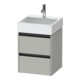 Duravit Meuble sous lavabo Ketho.2 48,4x46 cm, béton gris, 2 tiroirs, suspendu-1