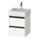 Duravit Meuble sous-lavabo Ketho.2 48,4x46 cm, blanc brillant, 2 tiroirs, suspendu-1