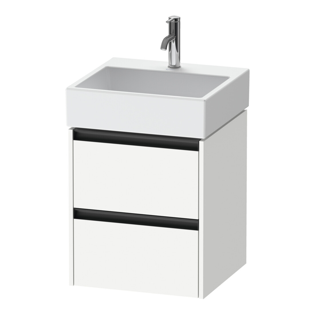 Duravit Meuble sous-lavabo Ketho.2 48,4x46 cm, blanc mat, 2 tiroirs, suspendu