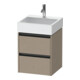 Duravit Meuble sous lavabo Ketho.2 48,4x46 cm, chêne, 2 tiroirs, suspendu-1