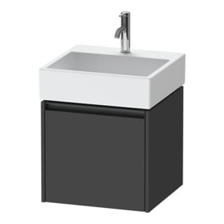 Duravit Meuble sous lavabo Ketho.2 48,4x46 cm, graph ma, 1 tiroir, suspendu