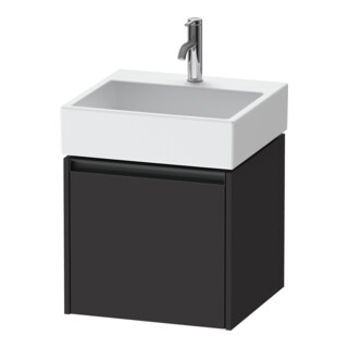 Duravit Meuble sous-lavabo Ketho.2 48,4x46 cm, graphite mat, 1 tiroir, suspendu