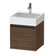 Duravit Meuble sous-lavabo Ketho.2 48,4x46 cm, noyer foncé, 1 tiroir, suspendu-1