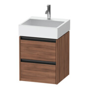 Duravit Meuble sous lavabo Ketho.2 48,4x46 cm, noyer naturel, 2 tiroirs, suspendu