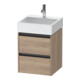 Duravit Meuble sous-lavabo Ketho.2 48,4x46 cm, œuf marbre, 2 tiroirs, suspendu-1