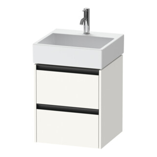 Duravit Meuble sous-lavabo Ketho.2 48,4x46cm, blanc mat, 2 tiroirs, suspendu
