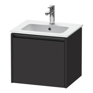 Duravit Meuble sous-lavabo Ketho.2 51x42x44 cm, 1 tiroir, suspendu, graphite mat