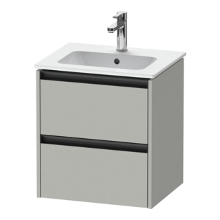 Duravit Meuble sous-lavabo Ketho.2 51x42x54,9 cm, 2 tiroirs, suspendu, béton gris