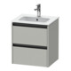 Duravit Meuble sous-lavabo Ketho.2 51x42x54,9 cm, 2 tiroirs, suspendu, béton gris-1