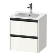 Duravit Meuble sous lavabo Ketho.2 51x42x54,9 cm, 2 tiroirs, suspendu, blanc brillant