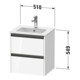 Duravit Meuble sous-lavabo Ketho.2 51x42x54,9 cm, 2 tiroirs, suspendu, blanc mat