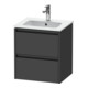 Duravit Meuble sous lavabo Ketho.2 51x42x54,9 cm, 2 tiroirs, suspendu, graph ma-1