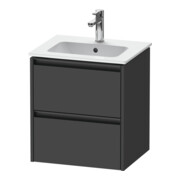 Duravit Meuble sous lavabo Ketho.2 51x42x54,9 cm, 2 tiroirs, suspendu, graph ma