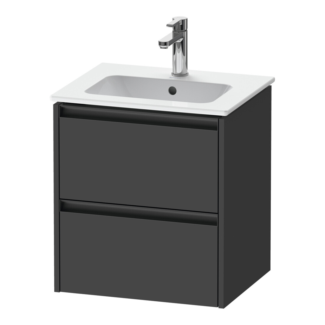 Duravit Meuble sous lavabo Ketho.2 51x42x54,9 cm, 2 tiroirs, suspendu, graph ma