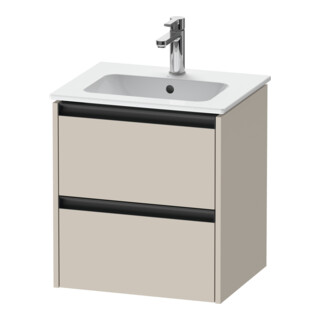Duravit Meuble sous lavabo Ketho.2 51x42x54,9cm, 2 tiroirs, suspendu, taupe mat