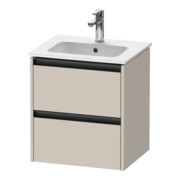 Duravit Meuble sous lavabo Ketho.2 51x42x54,9cm, 2 tiroirs, suspendu, taupe mat