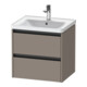 Duravit Meuble sous-lavabo Ketho.2 58,4x45,5 cm, bas, 2 tiroirs, suspendu-1