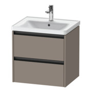 Duravit Meuble sous-lavabo Ketho.2 58,4x45,5 cm, bas, 2 tiroirs, suspendu