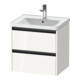 Duravit Meuble sous-lavabo Ketho.2 58,4x45,5 cm, blanc brillant, 2 tiroirs, suspendu-1