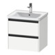 Duravit Meuble sous-lavabo Ketho.2 58,4x45,5 cm, blanc mat, 2 tiroirs, suspendu-1