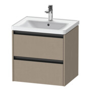 Duravit Meuble sous lavabo Ketho.2 58,4x45,5 cm, chêne, 2 tiroirs, suspendu
