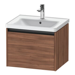 Duravit Meuble sous lavabo Ketho.2 58,4x45,5 cm, noyer naturel, 1 tiroir, suspendu