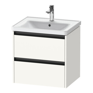 Duravit Meuble sous-lavabo Ketho.2 58,4x45,5cm, blanc mat, 2 tiroirs, suspendu